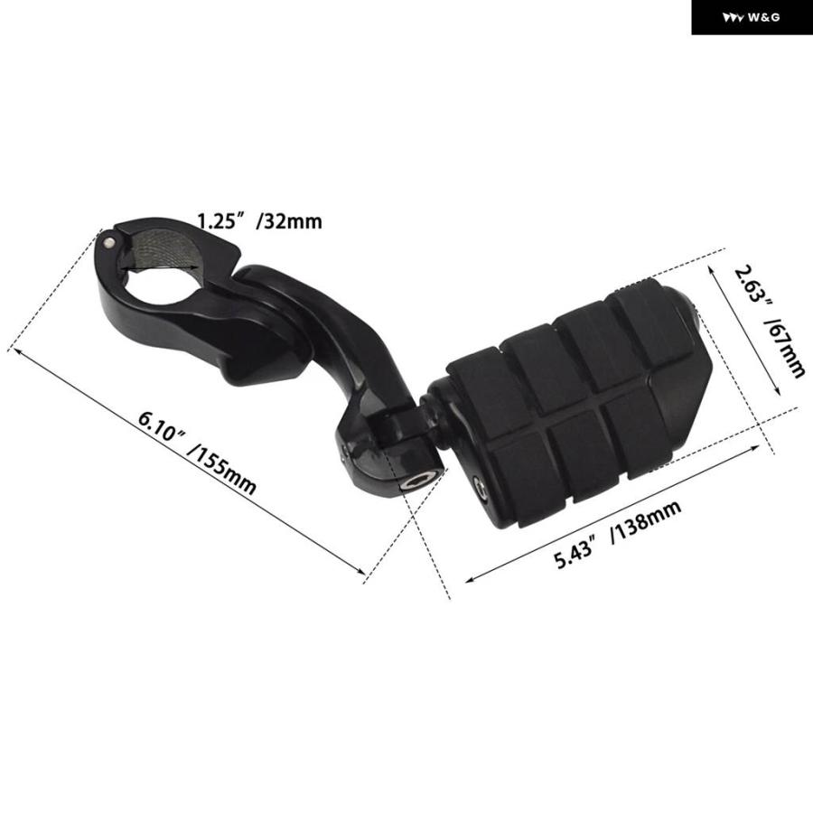 並行輸入品 32MM ペグ マウント キット フットペグ オートバイ フットレスト ハーレー ホンダ ダビッドソン ツー_8