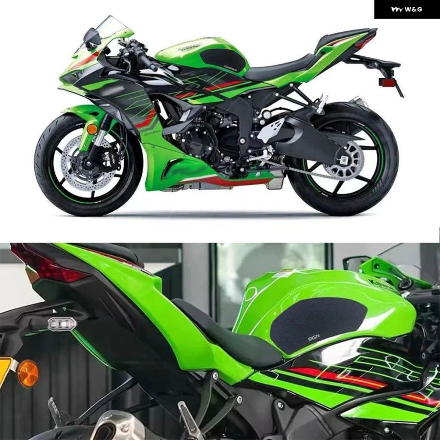 きむて 並行輸入品 カワサキ ZX-6R 2024 オートバイ タンク パッド 滑り止め