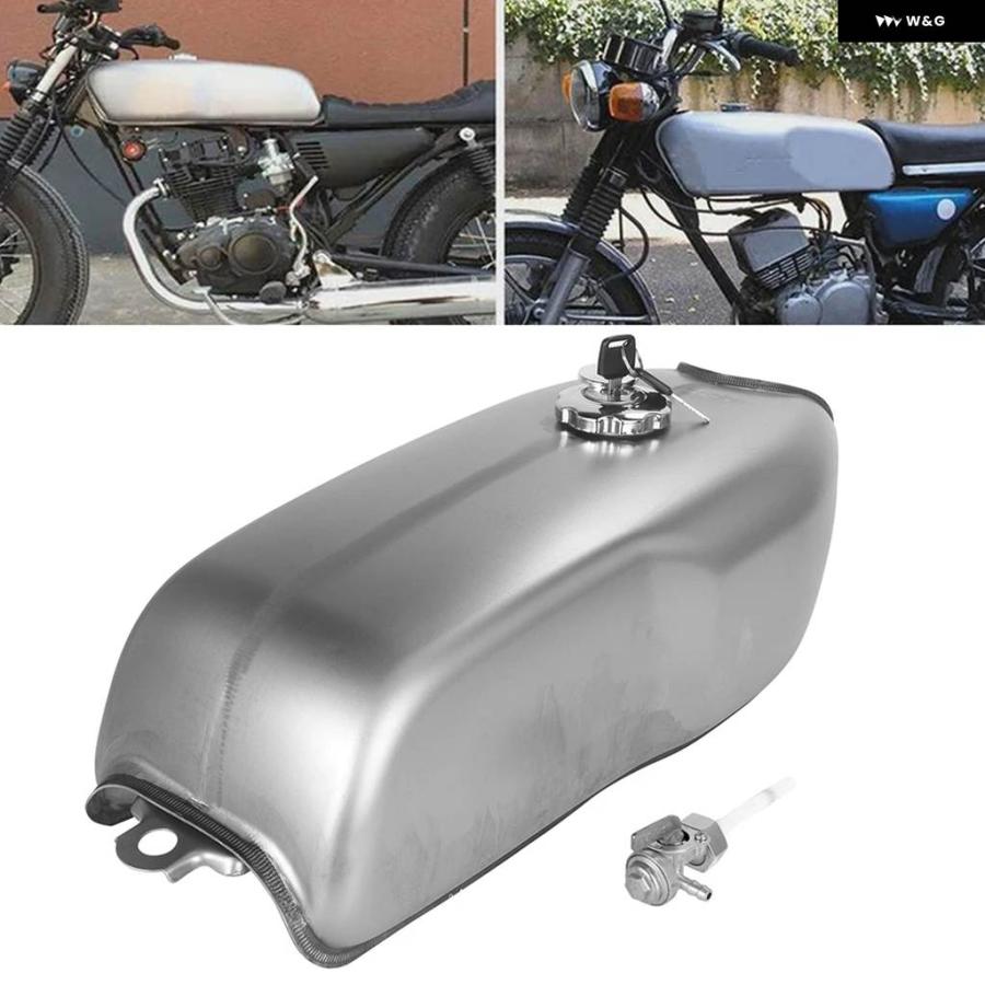 並行輸入品 レトロ 9L オートバイ 燃料タンク 燃料 タンクキャップ スイッチ付き 汎用 カスタム RD50 RD35