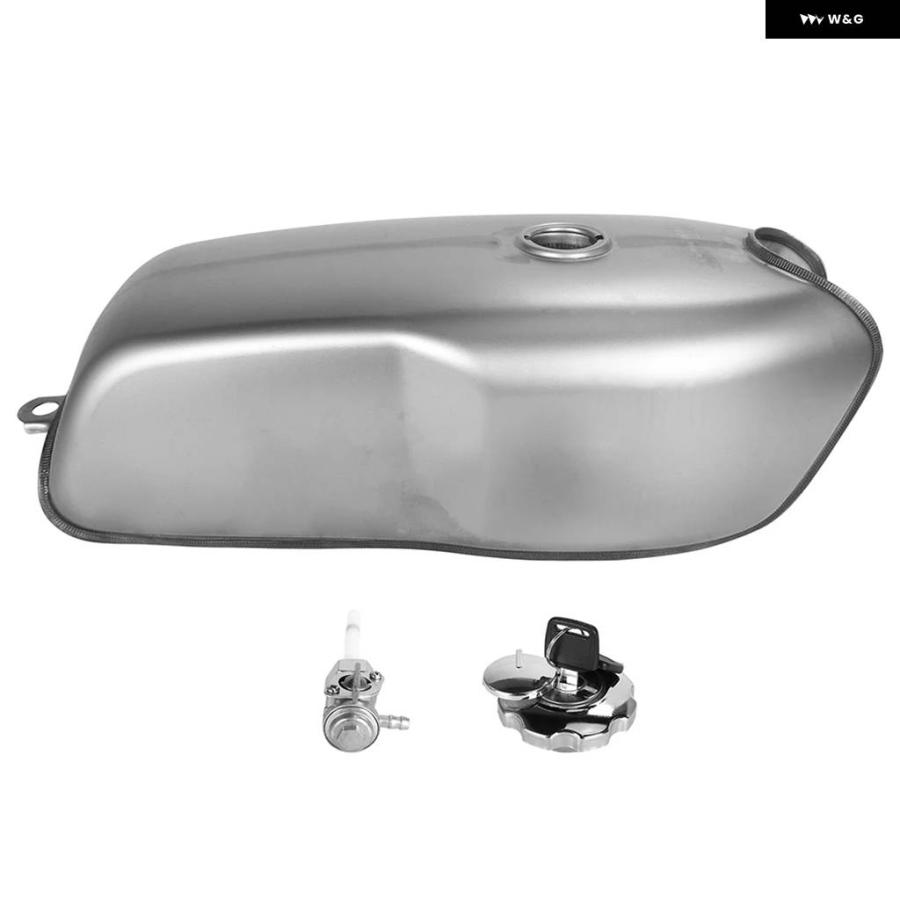 並行輸入品 レトロ 9L オートバイ 燃料タンク 燃料 タンクキャップ スイッチ付き 汎用 カスタム RD50 RD35