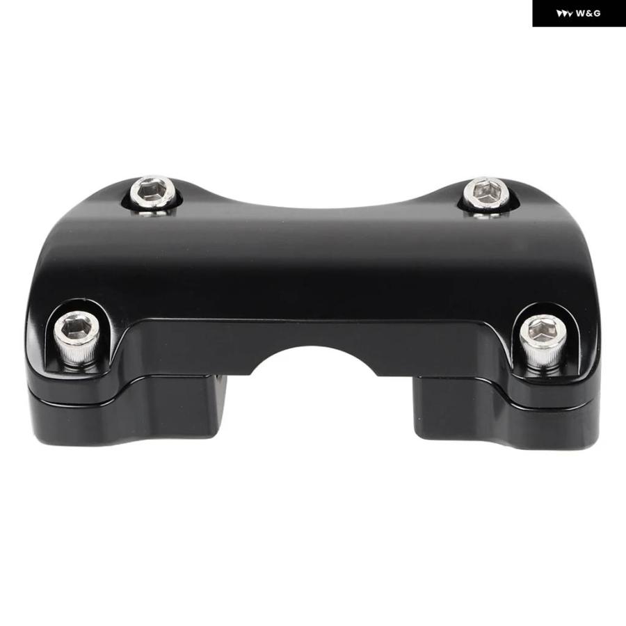 並行輸入品 ブラック 1-1/4インチ ハンドルバー ライザー トップクランプ ハーレー 15-23 ロードグライド F