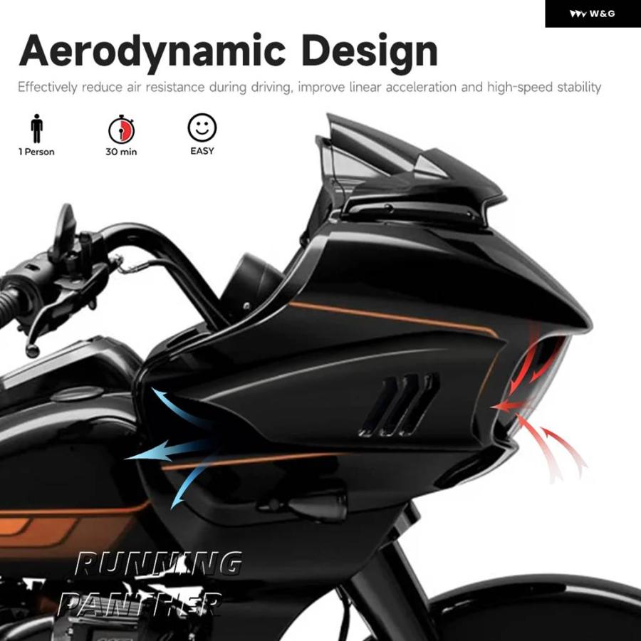 並行輸入品 ハーレー CVO ロードグライド バイク サイド フェアリング 