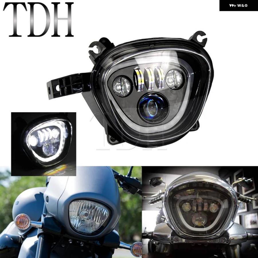 並行輸入品 スズキ ブールバード用ハイトネスLED ヘッドライト デイタイム ランニングライト M109R VZR180