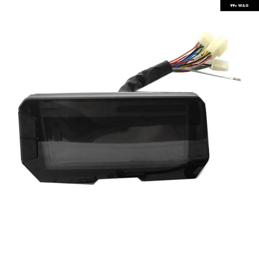 並行輸入品LED 12000RPM 6速 オートバイ LCD デジタルスピード メーター バックライト オドメーター 2 4気筒メーターワイヤーなし_3