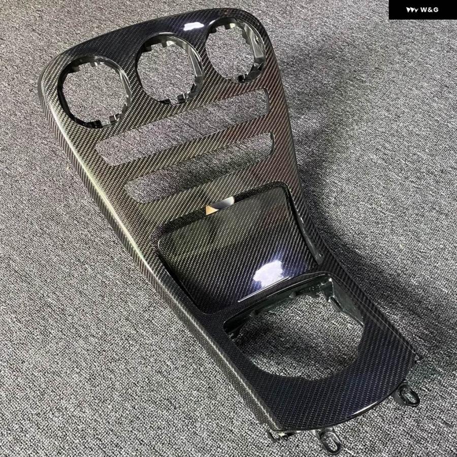 並行輸入品 メルセデス ベンツ AMG C クラス W205 GLC X253 2015-2021 カーボン交換 スタイル カーセンター コンソール パネル 装飾 カバー