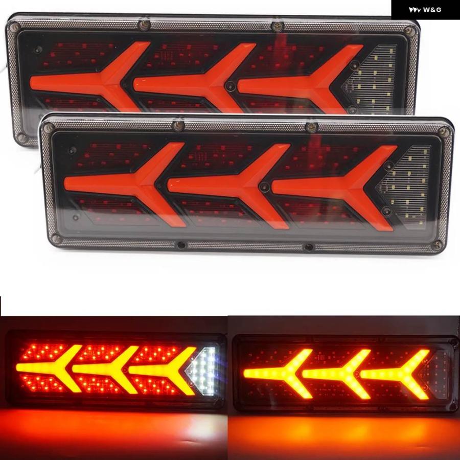 並行輸入品 2X12V/24V トラック LED リア テールライト トレーラー ハザード灯 トラック トレーラー キャバン ユート キャンパー フォグラ