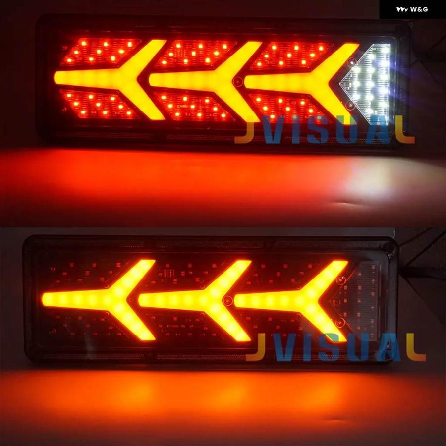 並行輸入品 2X12V/24V トラック LED リア テールライト トレーラー ハザード灯 トラック トレーラー キャバン ユート キャンパー フォグラ