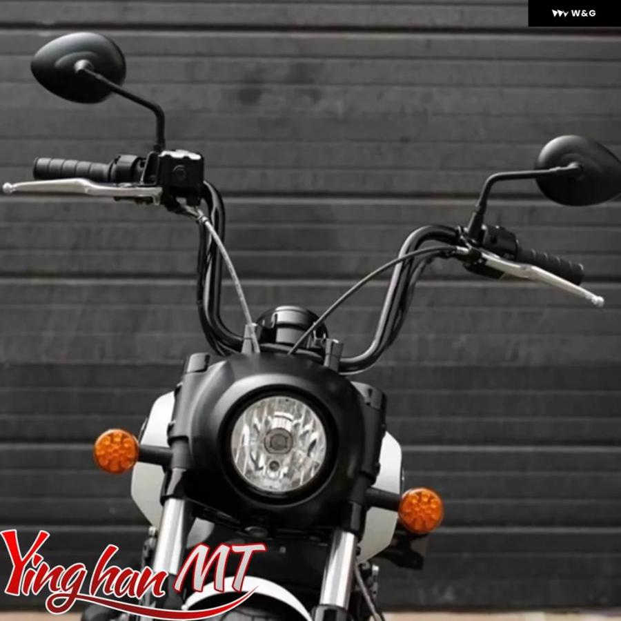 並行輸入品 1インチ バイク ハンドルバー 10インチ/12インチ/14インチライズ ハンドルバー インディアン スカウト HUSSAR オートバイ_1