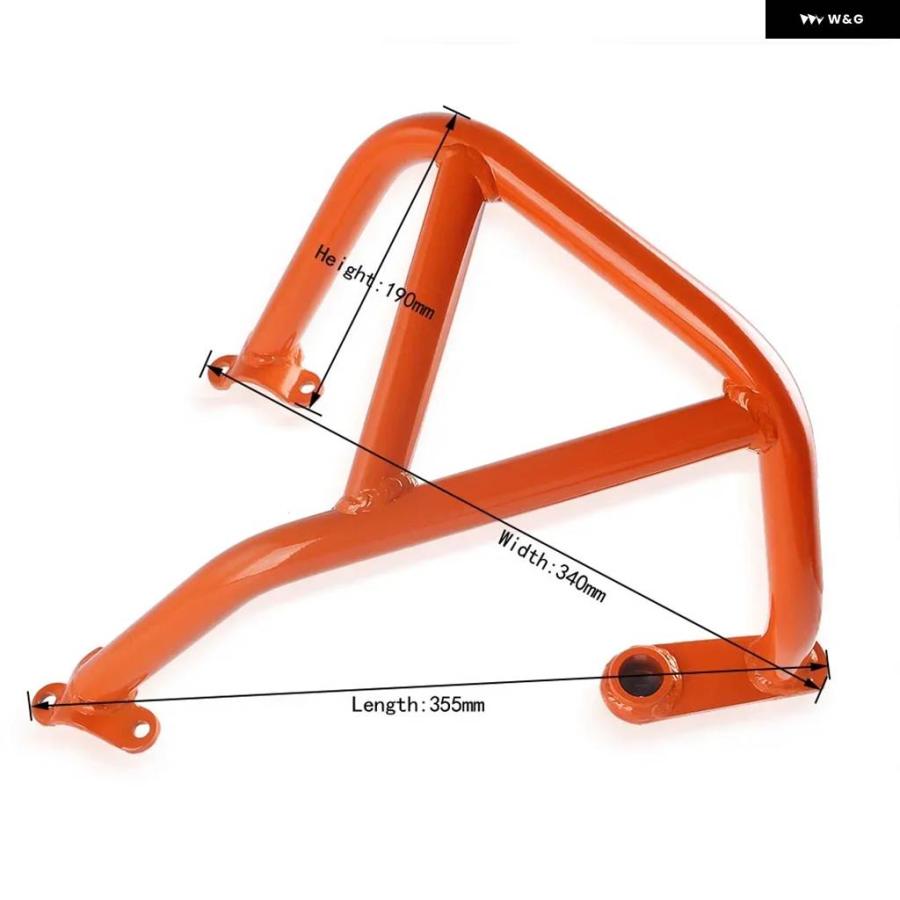 並行輸入品 バイク エンジン ガード クラッシュ バー スタント ケージ フレーム プロテクション バンパー KTM デューク 690 2012年 - 18_5