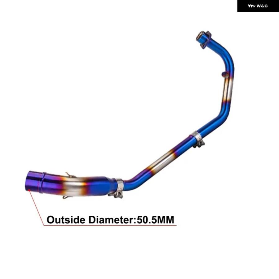 並行輸入品 スリップオン ホンダ CBR125 CBR125R CB125R CBR 125 2017 - 2021 バイクエキゾースト カスタムフロントリンク パイプ モトエス