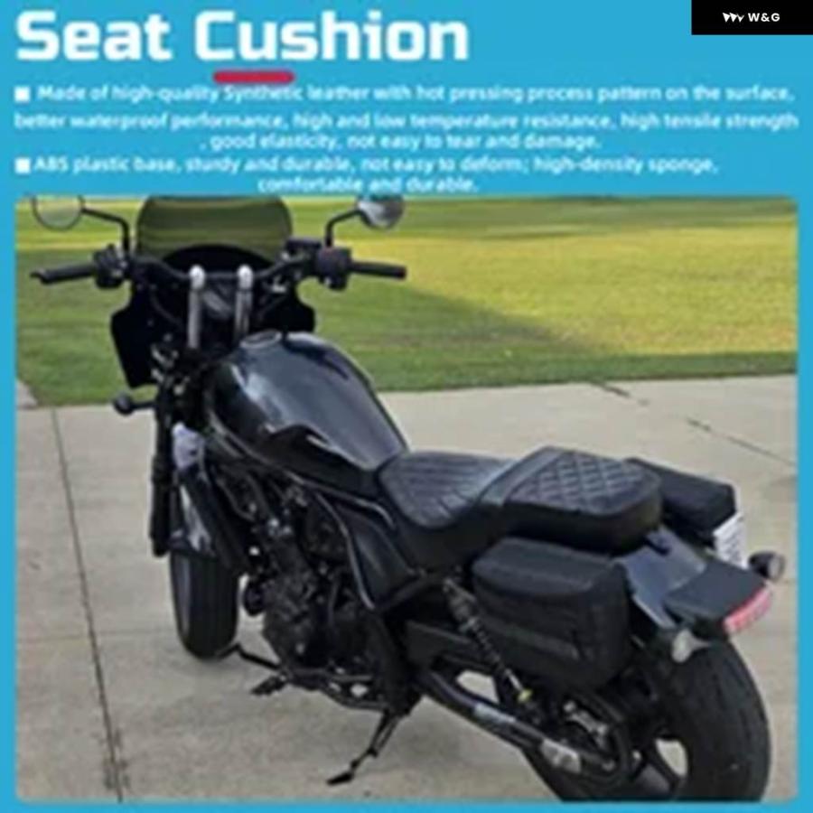 並行輸入品 ホンダ レブル CM 2021-2025 CMX1100 ワンピースシート クッション フロントドライバー リアパッセンジャーシートカ_3