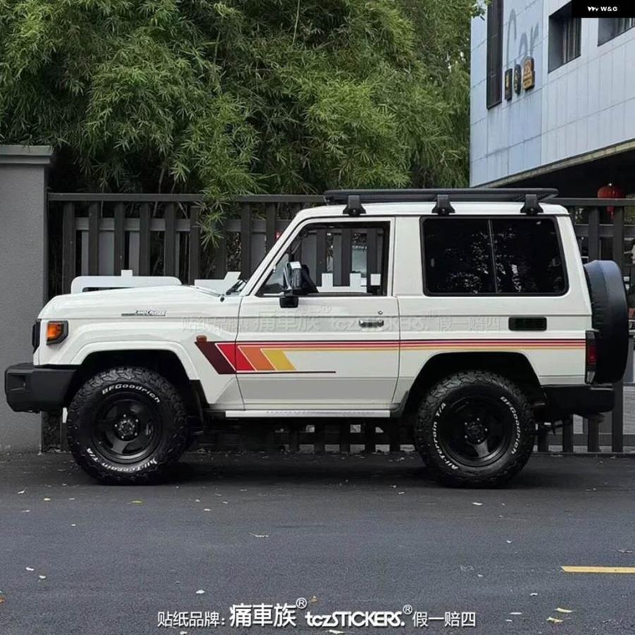 並行輸入品 車用ビニール ステッカー トヨタ ランドクルーザー LC71