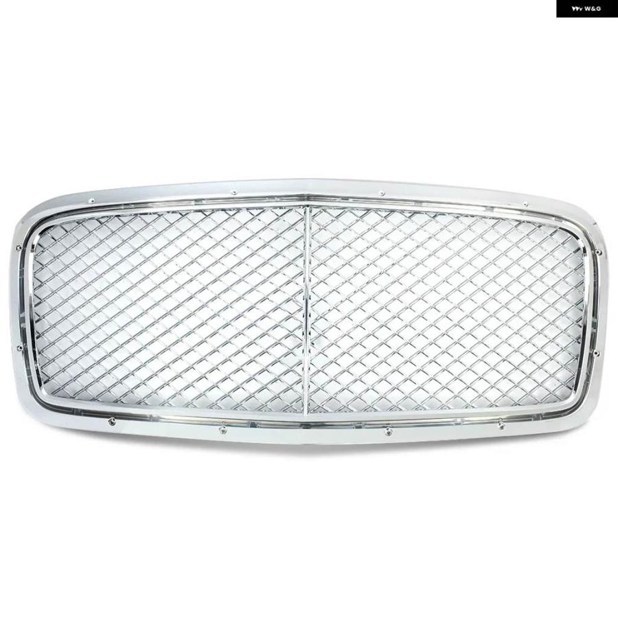 【並行輸入品】センター グリル ベントレー フライングスパー W12 V8 セダン 4ドア フロント バンパー アッパー グリル クローム 2013-2019 ハニカム グリル | ブランド登録なし | 02