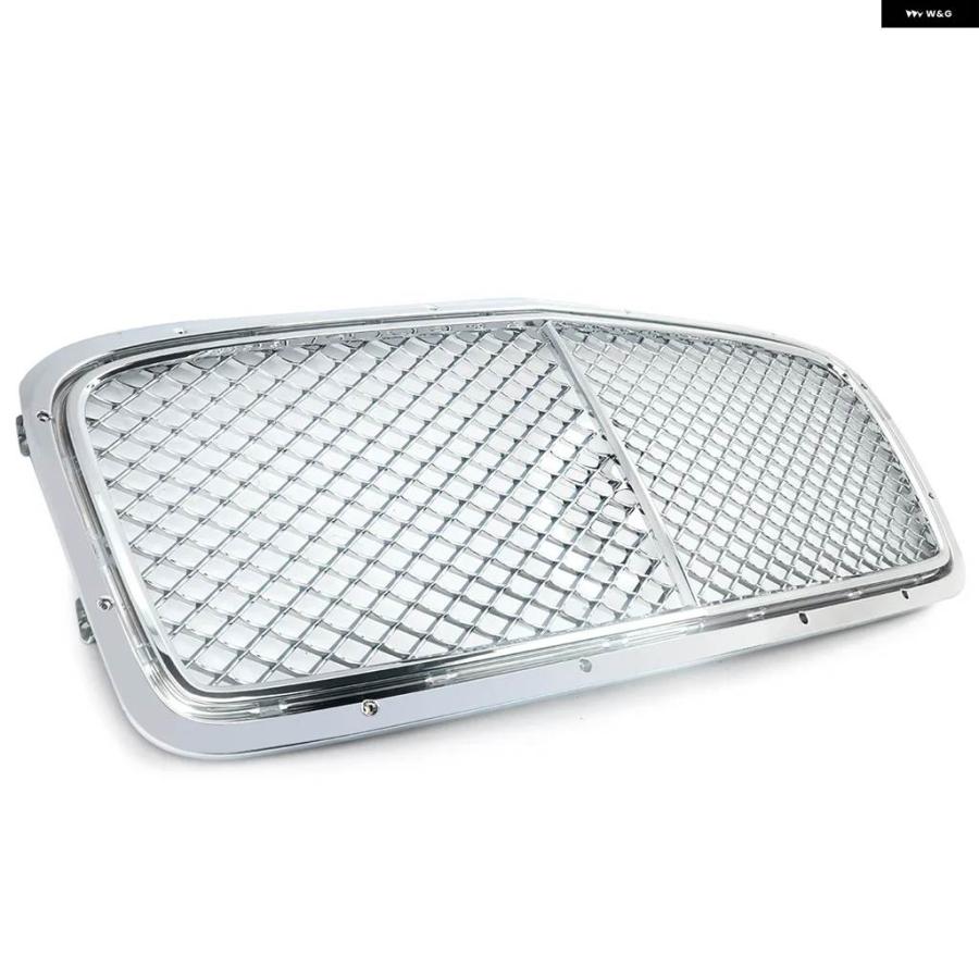 【並行輸入品】センター グリル ベントレー フライングスパー W12 V8 セダン 4ドア フロント バンパー アッパー グリル クローム 2013-2019 ハニカム グリル | ブランド登録なし | 03