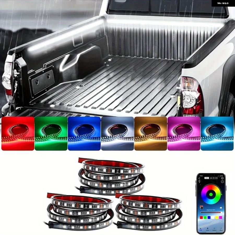 並行輸入品60インチ RGB LED トラック 荷台 ライトバー キット ネオン 