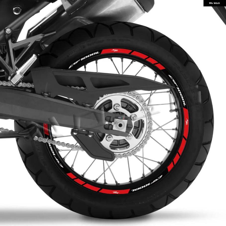 並行輸入品 アフリカツイン CRF1000L CRF 1000 L 反射 バイク ホイールリム デカール モトクロス ハブテープ ステッカー 防水 | ブランド登録なし | 06