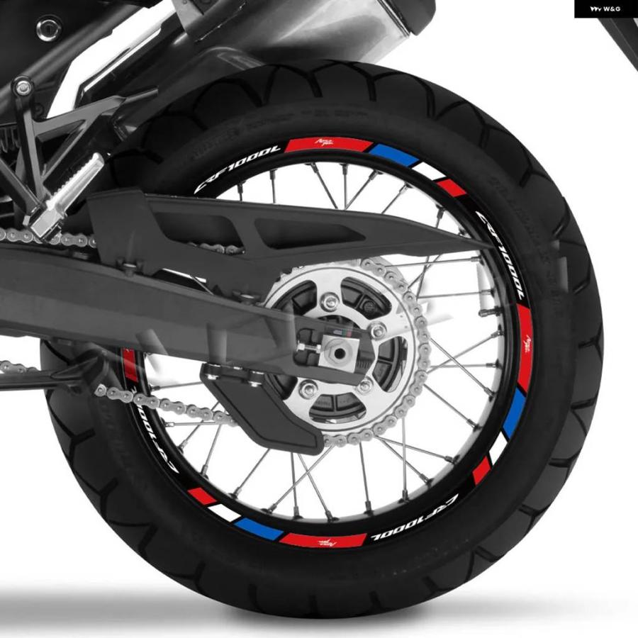並行輸入品 アフリカツイン CRF1000L CRF 1000 L 反射 バイク ホイールリム デカール モトクロス ハブテープ ステッカー 防水 | ブランド登録なし | 07