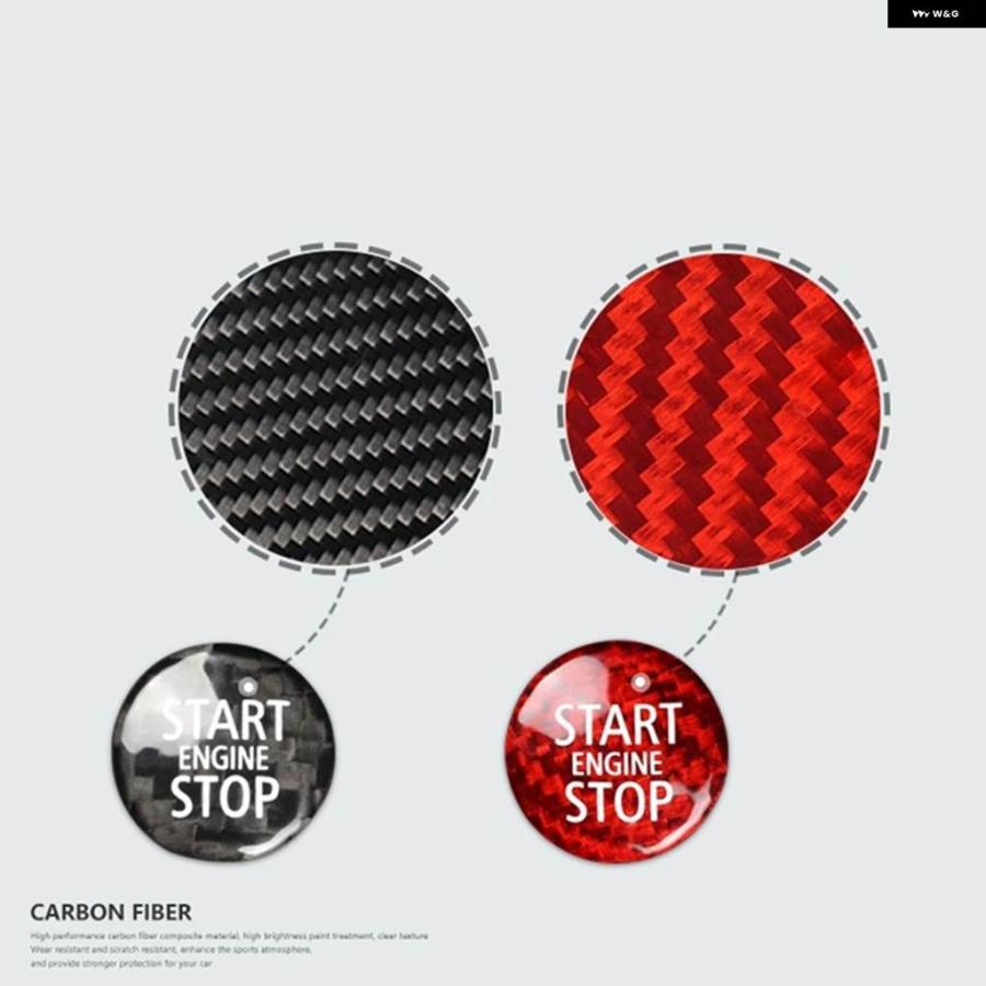 並行輸入品 カーボン エンジン スタート ストップ ボタン インテリア トリム カバー ステッカー MINI COOPER R55 R56 R57 R58 R59 R60 R61 | ブランド登録なし | 04