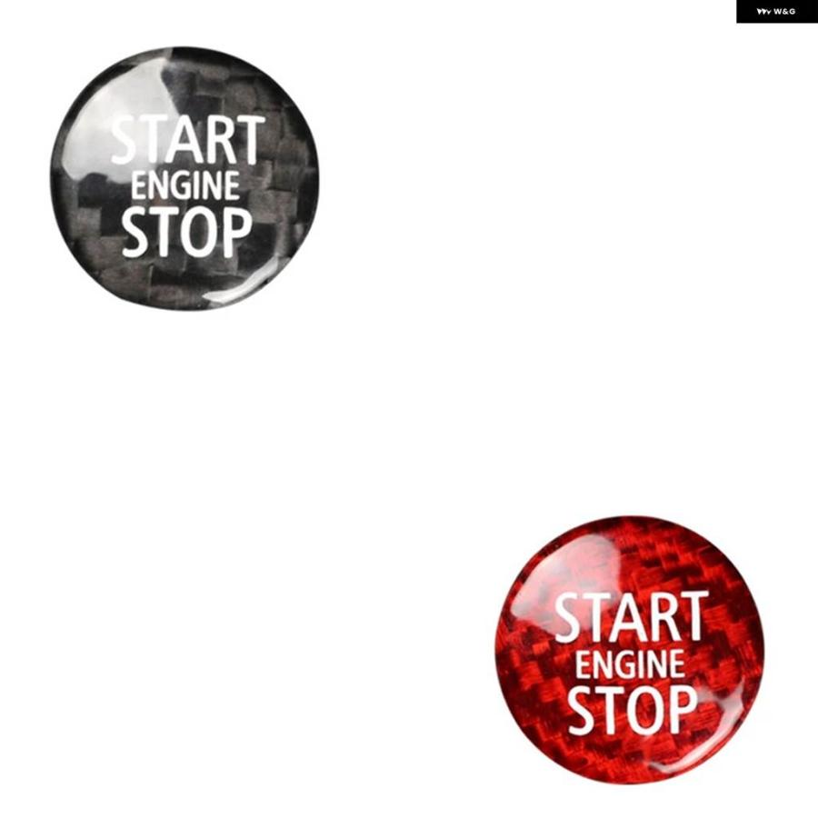 並行輸入品 カーボン エンジン スタート ストップ ボタン インテリア トリム カバー ステッカー MINI COOPER R55 R56 R57 R58 R59 R60 R61 | ブランド登録なし | 06