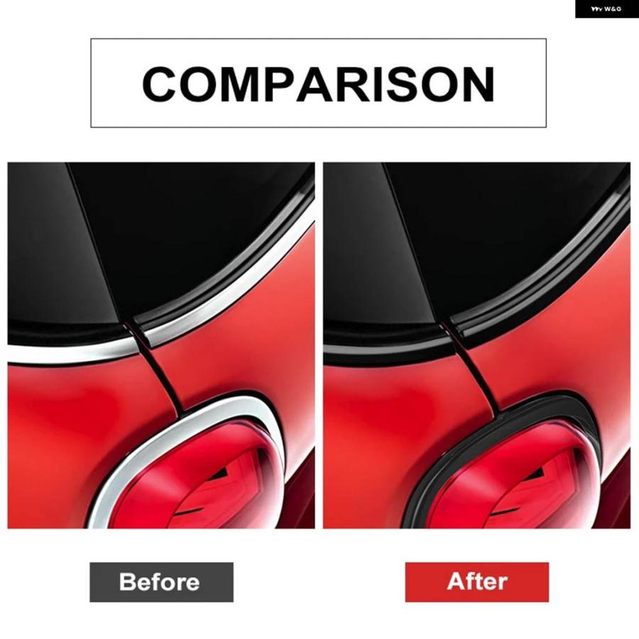 並行輸入品 ウィンドウ トリム ビニールフィルム ドアウエストライン DIY ステッカー デコレーション ブラックライン ミニ クーパー R53 R5 | ブランド登録なし | 07