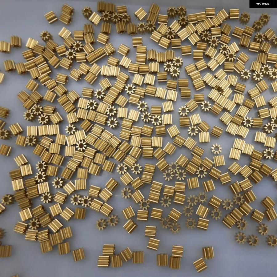 並行輸入品 10個 0.3M 小型真鍮ギア スパーピニオン 0.3 モジュラス ボア 開口部 0.98MM 1.48MM 1.98MM 2.02MM 2.28MMトゥース 数 | ブランド登録なし | 17