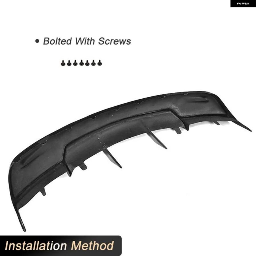 並行輸入品 カーボン リア バンパー ディフューザー リップ スポイラー テスラ モデル S セダン 4ドア 2012-2015 FRP カー リア_6