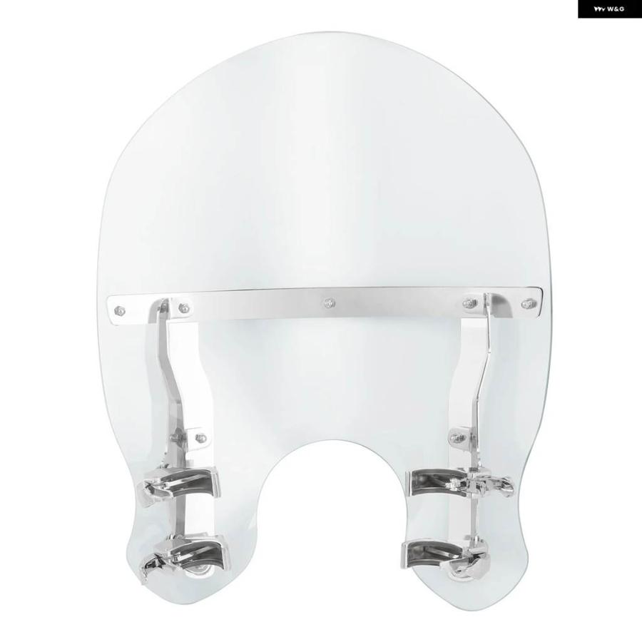 並行輸入品 クイックリリース式ウインドシールド49MMクランプ ハーレー ダビッドソン ダイナ ワイドグライド FXDWG 2006-2017 ブ