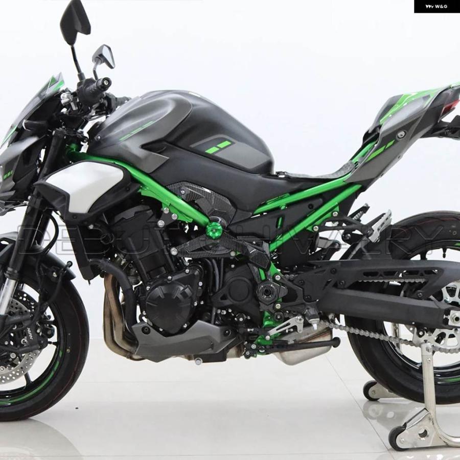 並行輸入品 カワサキ Z900 Z-900 Z900 SE 2025- オートバイ エンジン フロントサイド トリム フレーム ボディカバー フェアリン