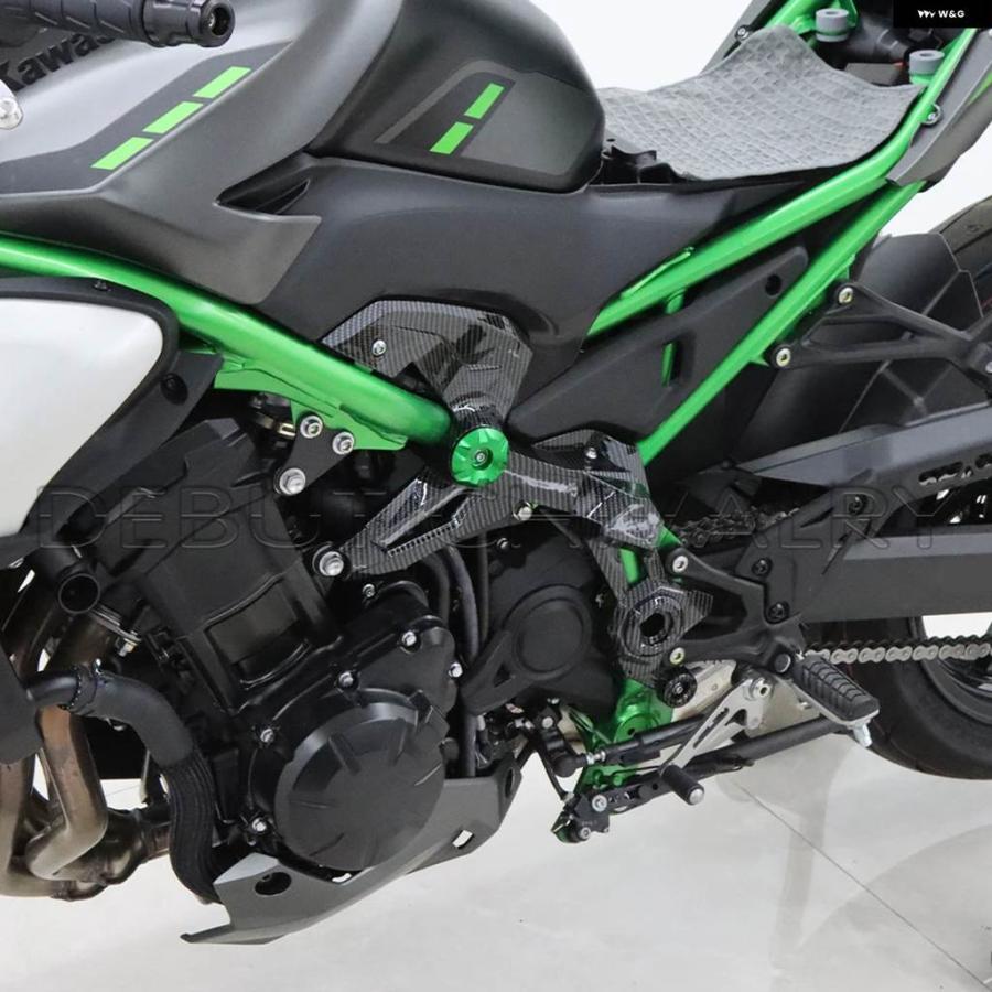 並行輸入品 カワサキ Z900 Z-900 Z900 SE 2025- オートバイ エンジン フロントサイド トリム フレーム ボディカバー フェアリン