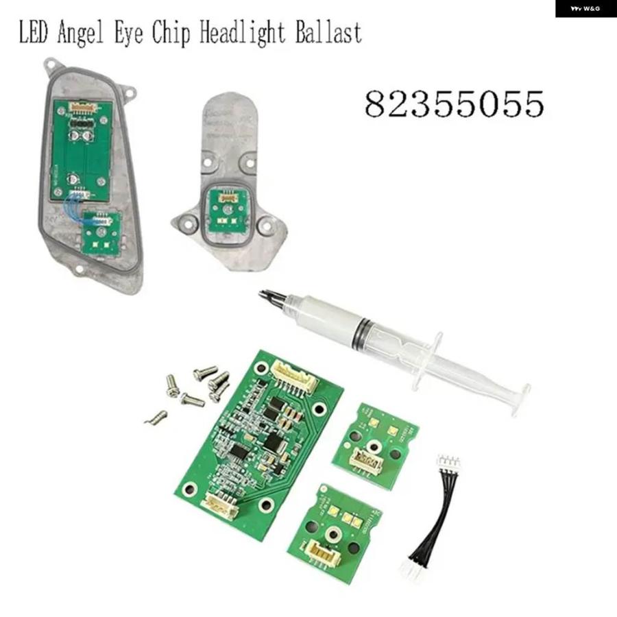 並行輸入品 ボルボ FH4 FM4 トラック 左+右 LED エンジェルアイ チップ デイタイム コントロール モジュール ヘッドライト バラ