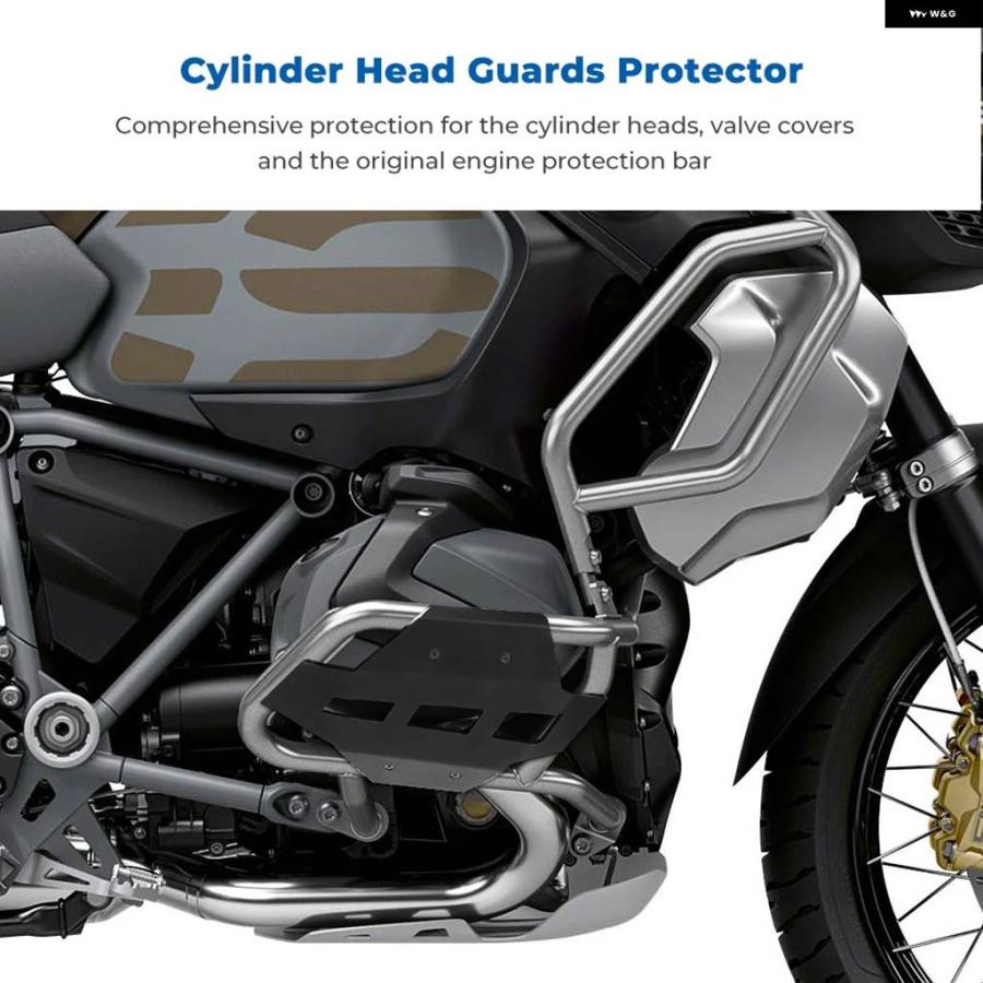 並行輸入品ケミモト シリンダー ヘッドガード BMW R1250GS ADV 1250GS R1250GS アドベンチャー エンジン ガード 2019 - 22_6