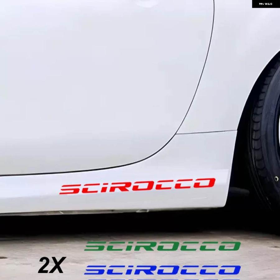 並行輸入品 2PCS 車用ボディステッカー フォルクスワーゲン VW シロッコ R GTI カスタム パーツ アクセサリー | ブランド登録なし