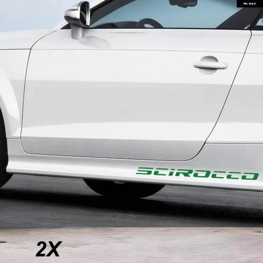 並行輸入品 2PCS 車用ボディステッカー フォルクスワーゲン VW シロッコ R GTI カスタム パーツ アクセサリー | ブランド登録なし | 06