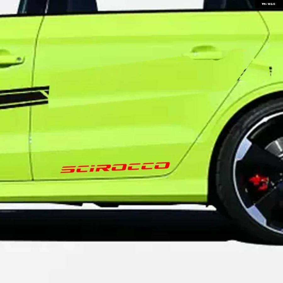 並行輸入品 2PCS 車用ボディステッカー フォルクスワーゲン VW シロッコ R GTI カスタム パーツ アクセサリー | ブランド登録なし | 07