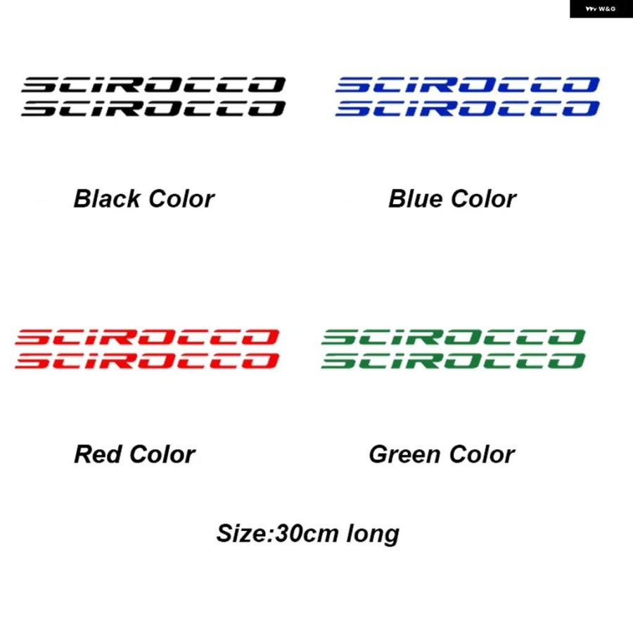 並行輸入品 2PCS 車用ボディステッカー フォルクスワーゲン VW シロッコ R GTI カスタム パーツ アクセサリー | ブランド登録なし | 10