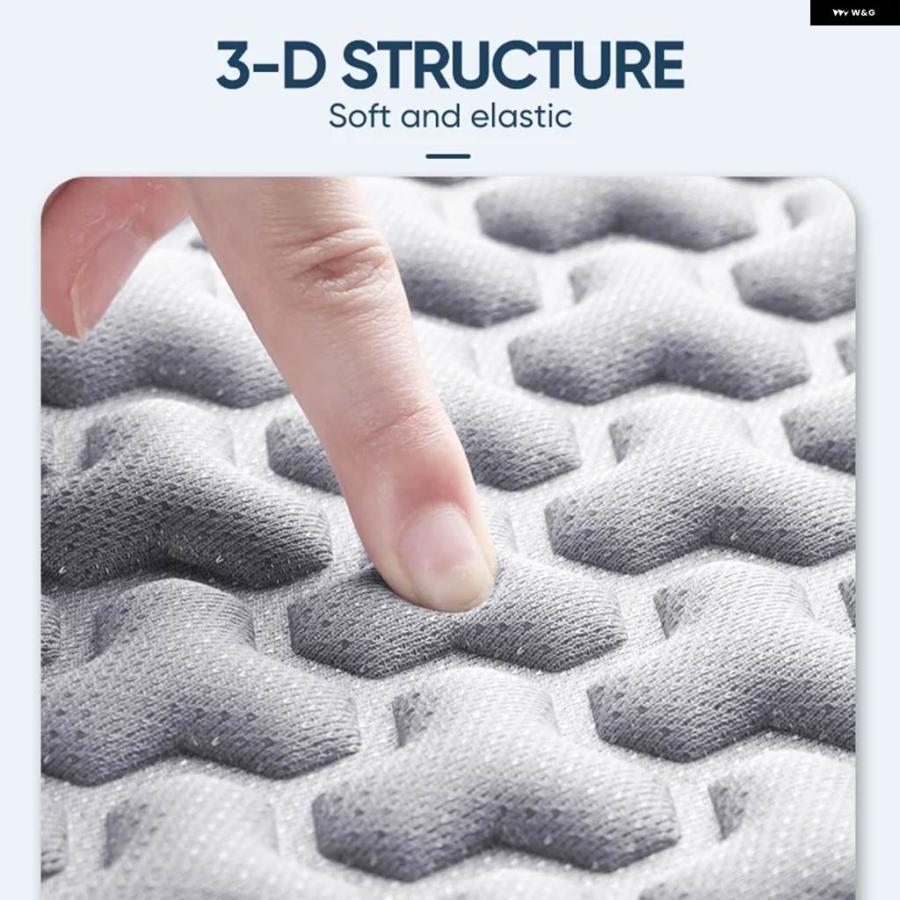並行輸入品 カーシートカバー 3D 通気性 ソフト カーシートクッション 凸型デザイン シートプロテクターパッド 防汗チェアマット | ブランド登録なし | 16