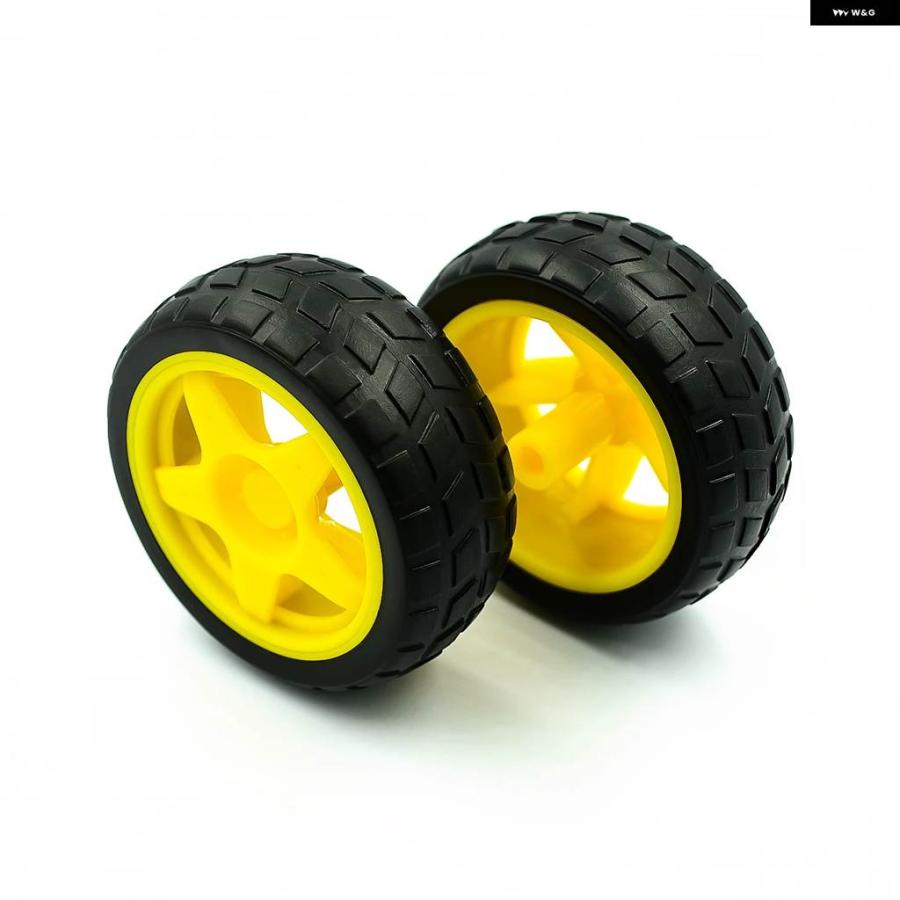 並行輸入品 65MMホイールDC3V-6Vモーター130ギアモーターホイールARDUINOスマートカー | ブランド登録なし | 06