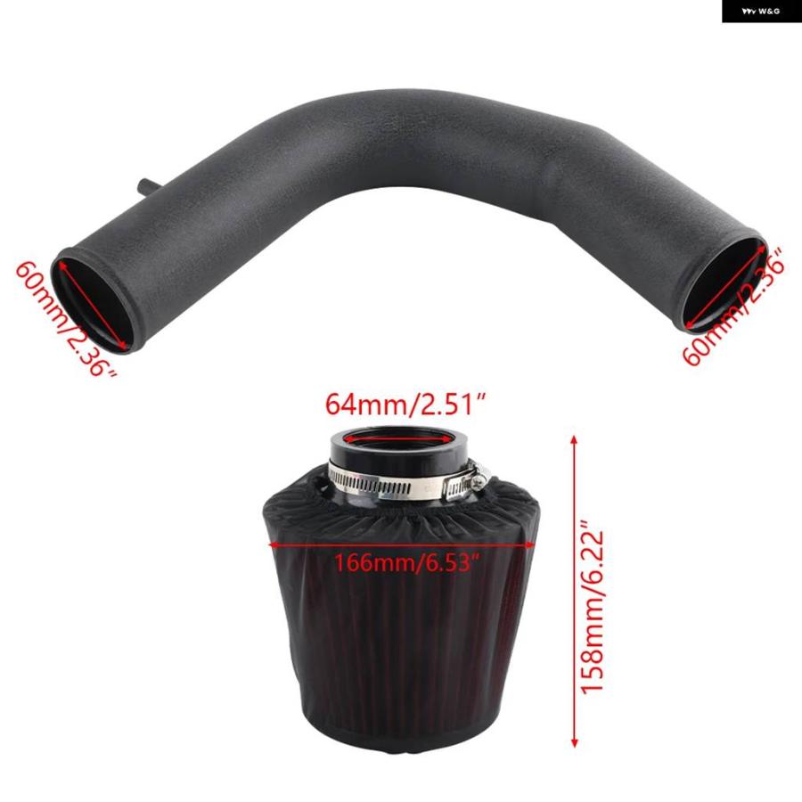 並行輸入品 車用コールドエアインテーク パイプ キット VW GOLF MK7 PASSAT アウディ A1 A3 Q3 SKODA SEAT 1.2T 1.4T インテーク_5