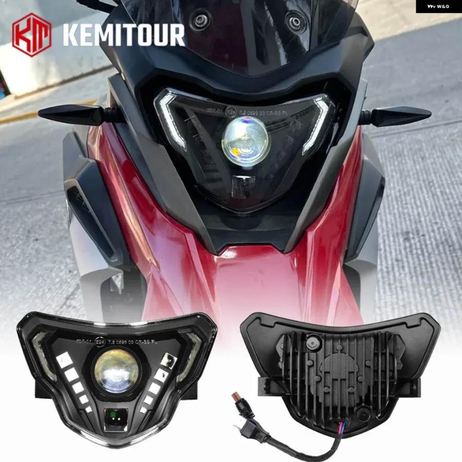 並行輸入品 BMW G310GS G310R 310 R 310GS 310R 310シリーズ用 ヘッドライト アセンブリ DRLデビルアイLED E24 ヘッドライト オ_2