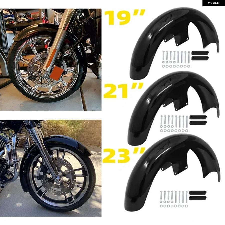 ブランド登録なし - 並行輸入品 自動二輪車 19in 21in 23in ラップフロントフェンダー マッドガード ハーレー ツーリングエレクトラスト