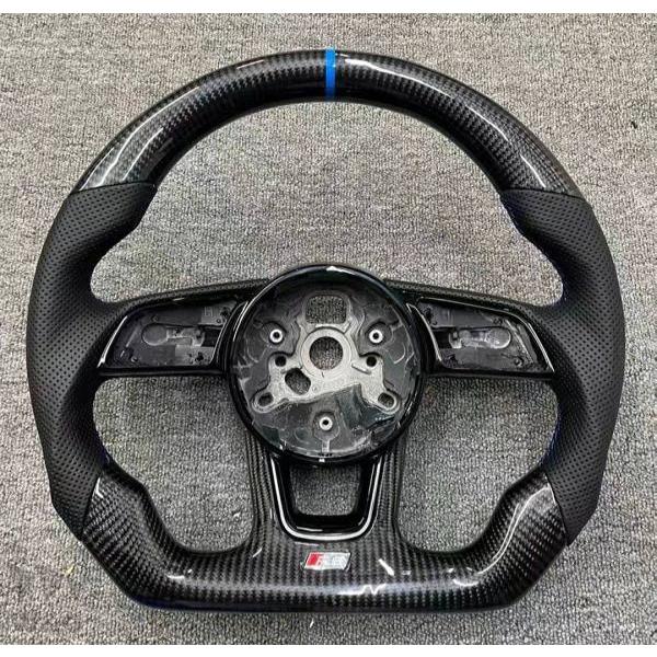 アウディ AUDI  リアルカーボン  ステアリングホイール  ハンドル B9 A3 A4 A5 S4 S5 RS3 RS4 RS5  2017-2020 | ブランド登録なし