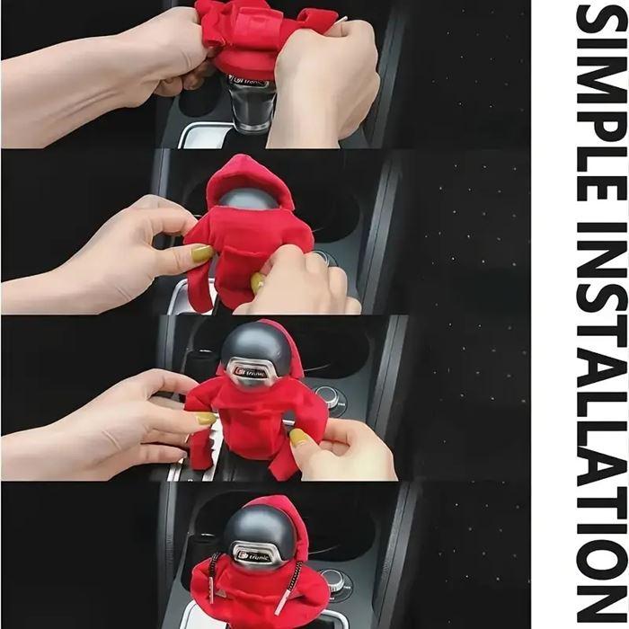 シフトノブカバー パーカー ギア スティック おしゃれ カスタマイズ ギアシフター ギアシフタープロテクター ダストカバー | ブランド登録なし | 09