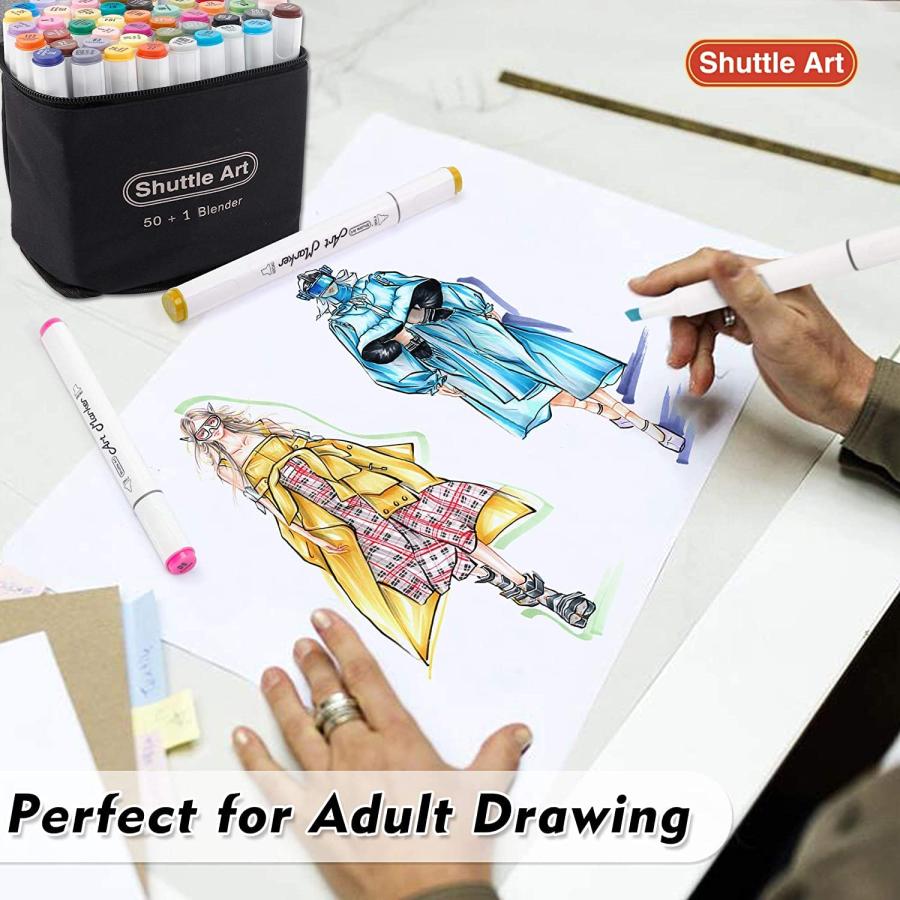 マーカーペン 80色セット POPイラスト アルコール 蛍光 サインペン ツインマーカー 太字 細字 イラスト 誕生日 プレゼント | ブランド登録なし | 07