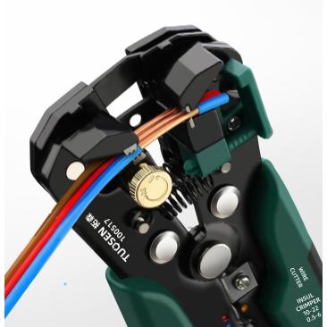 多機能 圧着ペンチ 工具 配線剥き 被覆剥き切断 マルチ ワイヤーストリッパー クランプ カッター 車 バイク DIY 緑 | ブランド登録なし | 04