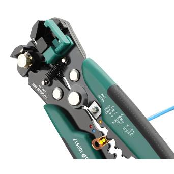 多機能 圧着ペンチ 工具 配線剥き 被覆剥き切断 マルチ ワイヤーストリッパー クランプ カッター 車 バイク DIY 緑 | ブランド登録なし | 07