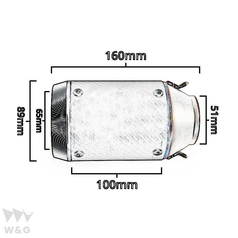 人気第1位 バイク 二輪エキゾーストサイレンサーdbキラー炭素チップ51mmスズキGSxr1000 2007 2008用バイク 二輪マフラー バイクパーツ 部品