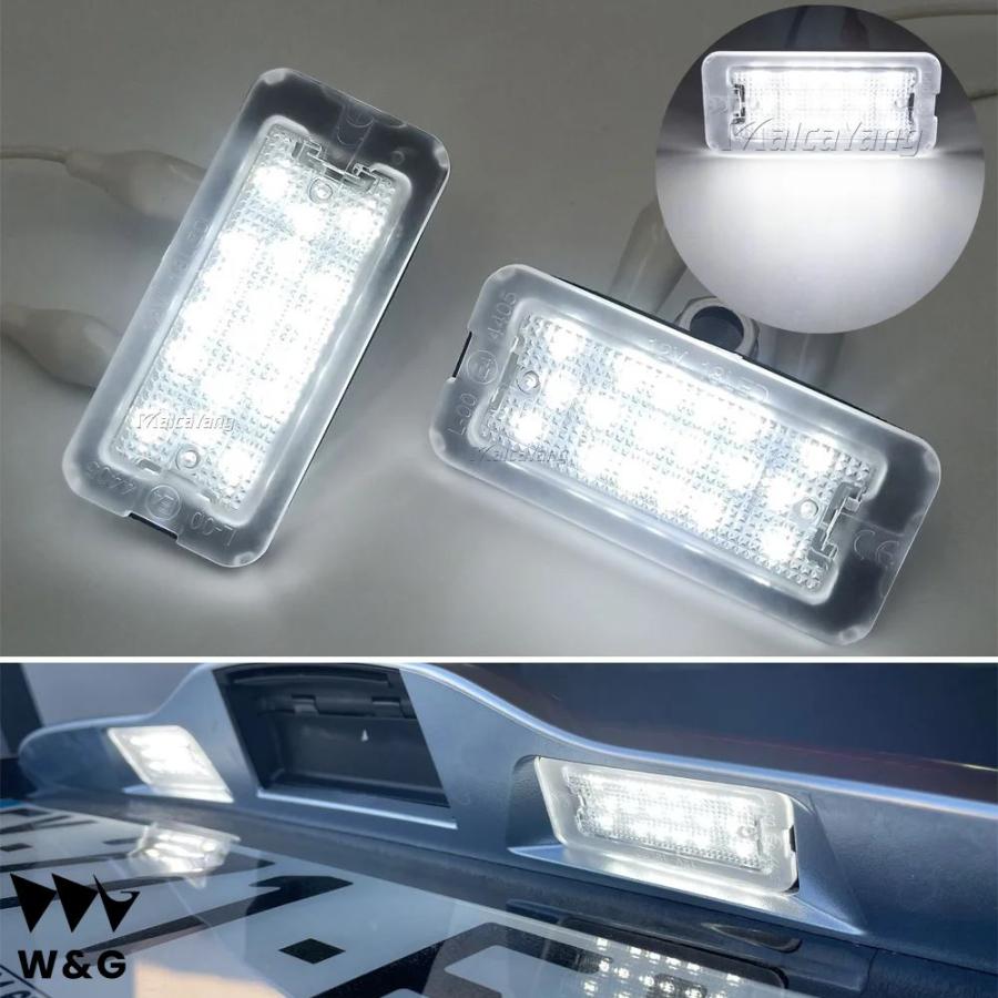 2x フィアット 500 アバルト 500C 2007-16-20 エラー Canbus ホワイト Led ナンバー ライセンス プレート ライト OEM# 51800482｜ectmmstore｜03