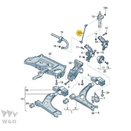 2 PCS フロントサスペンション安定装置反ロールリンク結合 アウディ A3 TT Q3 VW ゴルフ ジェッタパサート CC TOURAN シュコダ座席｜ectmmstore｜02