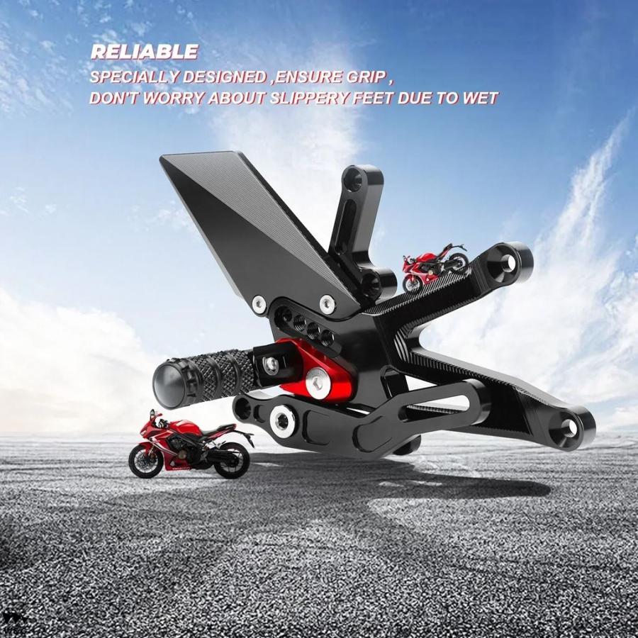 ホンダ CBR650R CBR650F 2021 調節可能 REARSETS FOOTPEGS CB650R CB650F 2019 2020