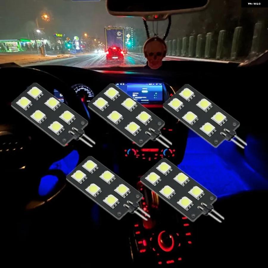 並行輸入品 フォルクスワーゲン アウディ サギタール 12モデル CC 12V CANBUS  LED 車内フットウェルライト A4 S4 B8 A5 A6L Q5 Q7用 5個 | ブランド登録なし | 02
